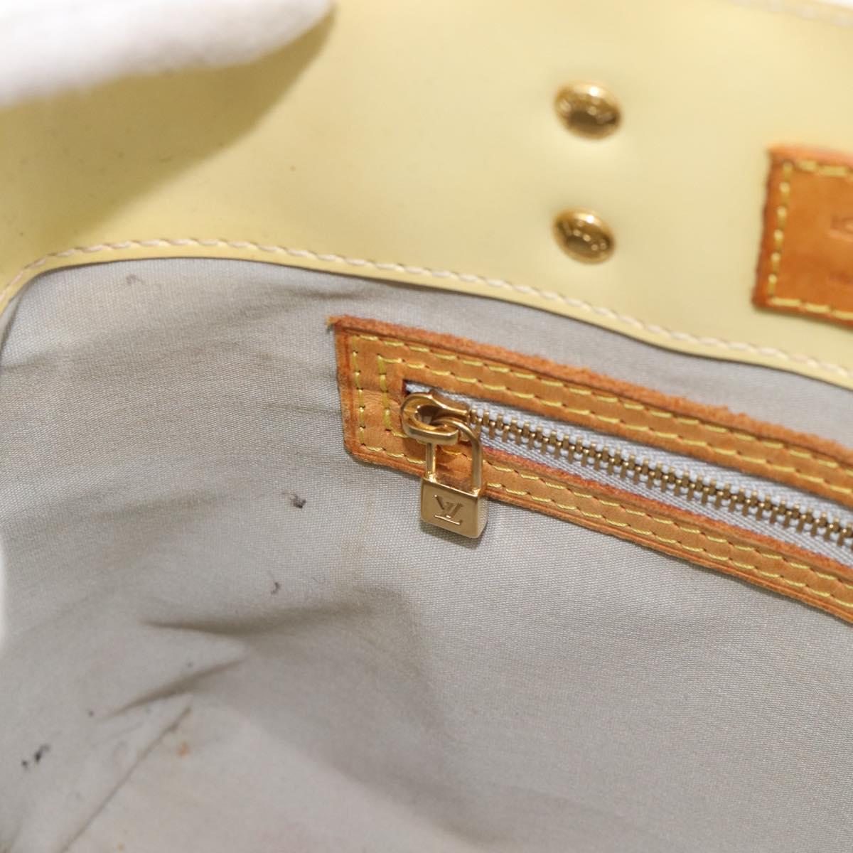 LOUIS VUITTON Monogram Vernis Reade PM Hand Bag Perle M91336 LV Auth BA14127