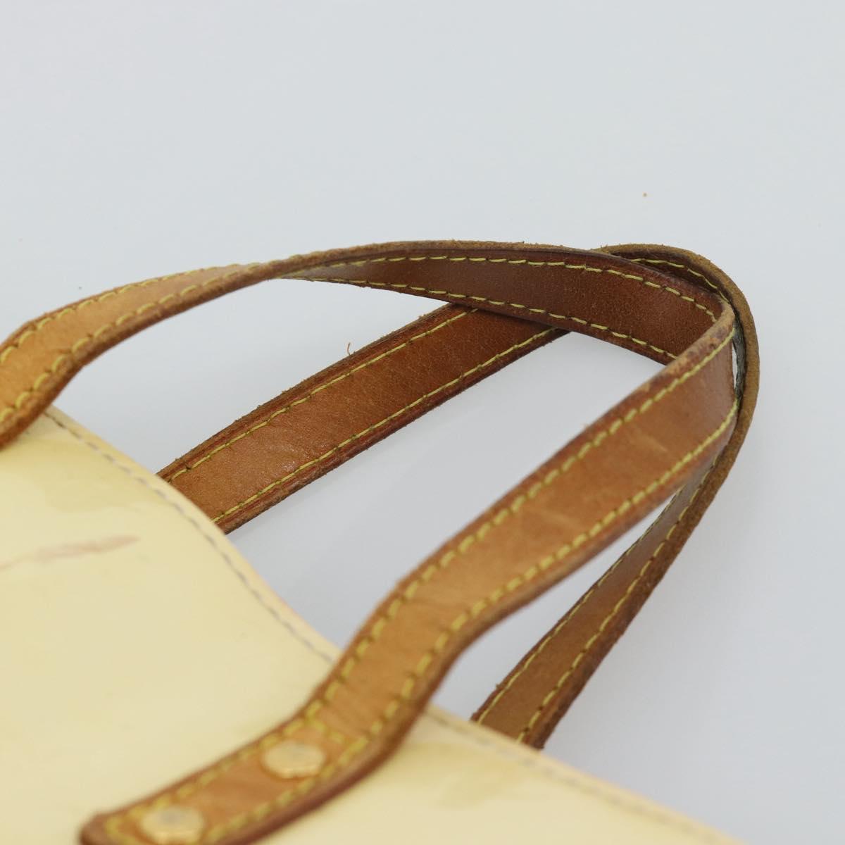 LOUIS VUITTON Monogram Vernis Reade PM Hand Bag Perle M91336 LV Auth BA14127