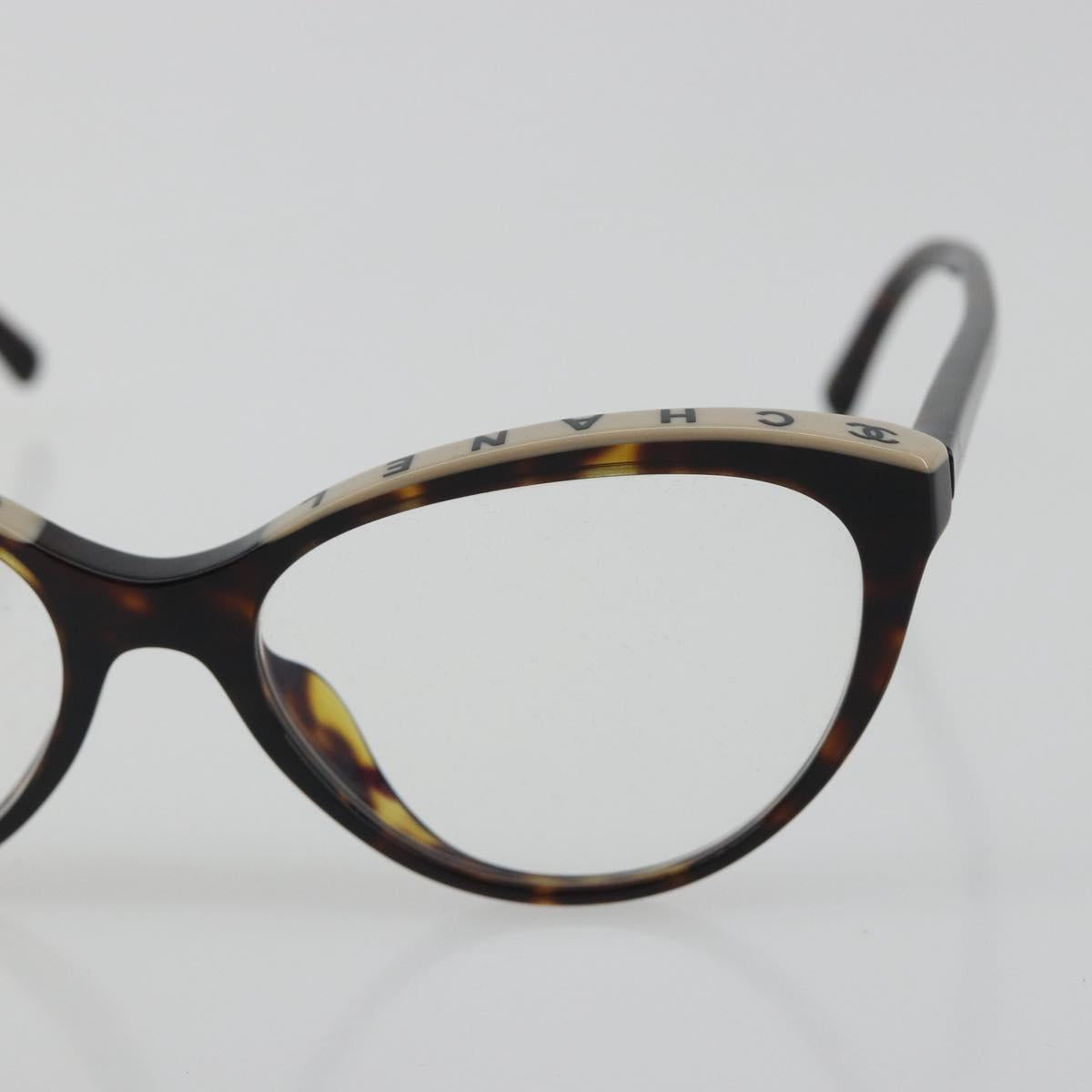 CHANEL Tortoise Pattern Sunglasses Plastic Brown CC Auth BA14129