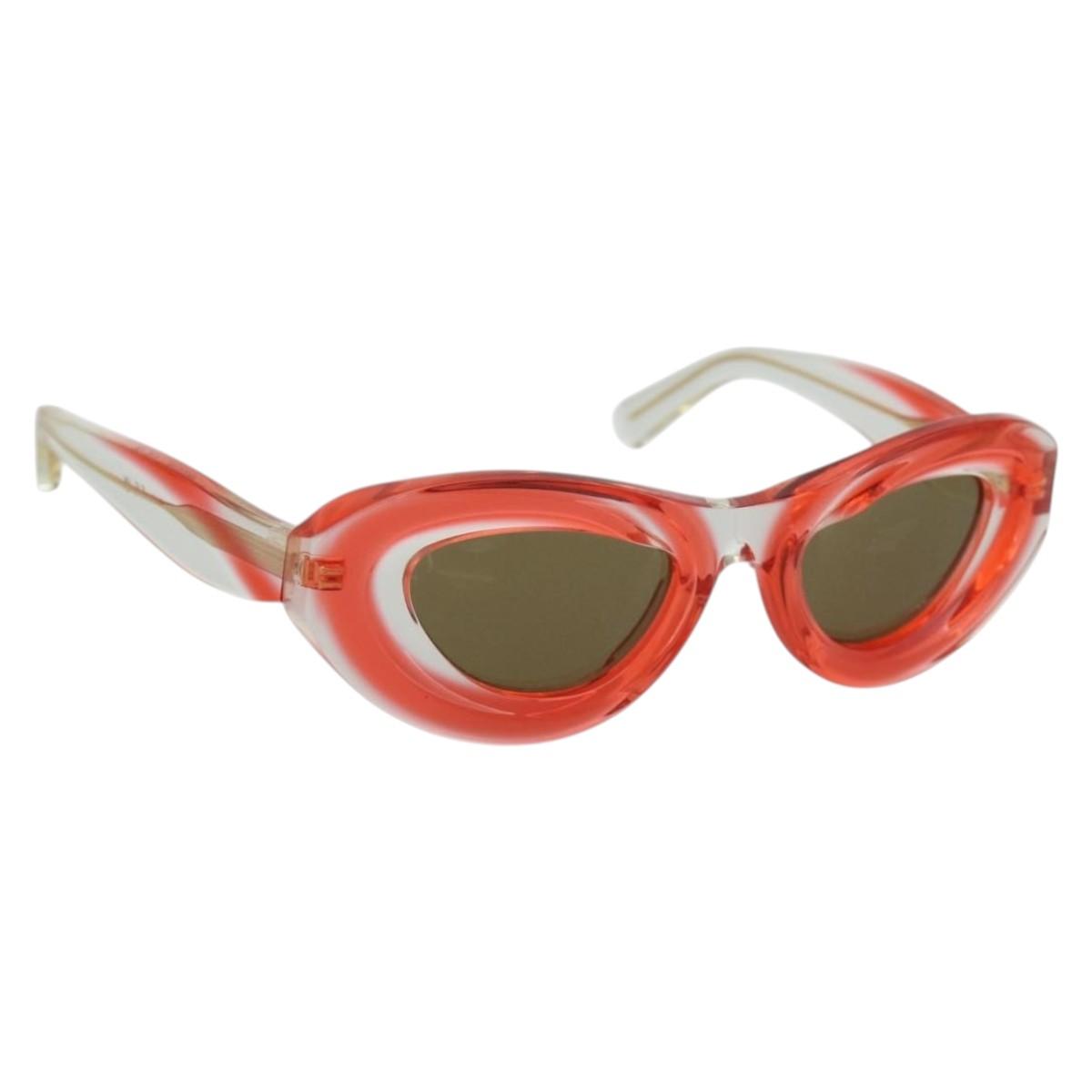 BOTTEGA VENETA Sunglasses Plastic Red Auth BA14132M