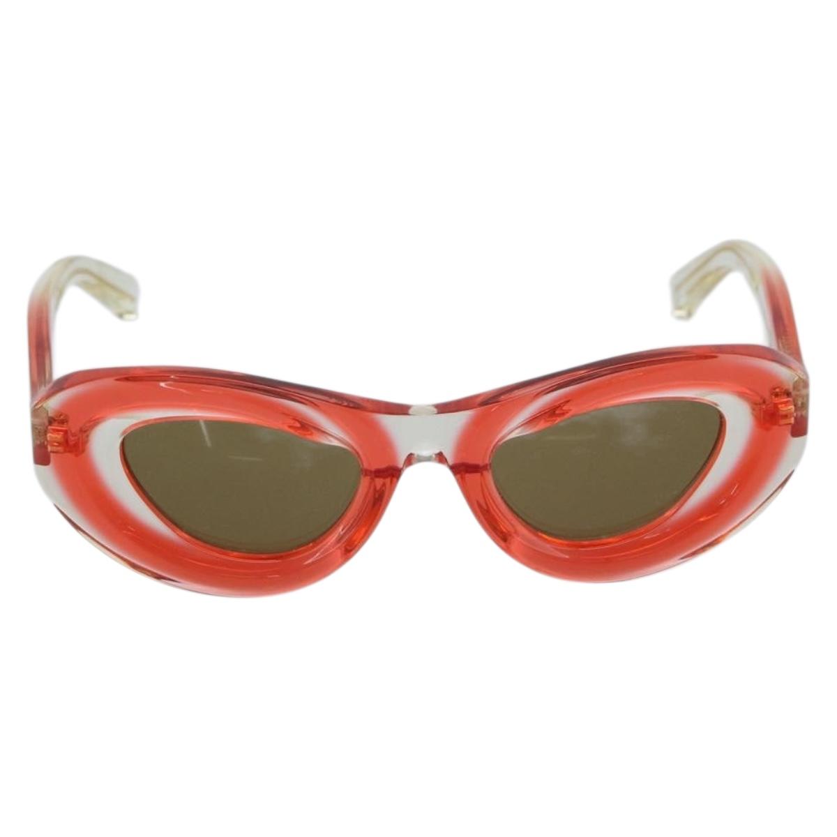 BOTTEGA VENETA Sunglasses Plastic Red Auth BA14132M