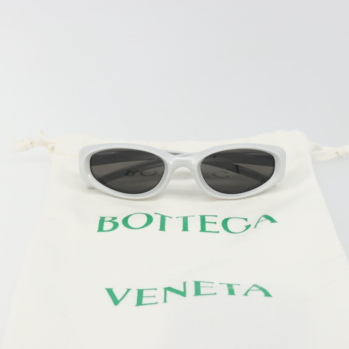 BOTTEGA VENETA Sunglasses Plastic Silver Auth BA14136