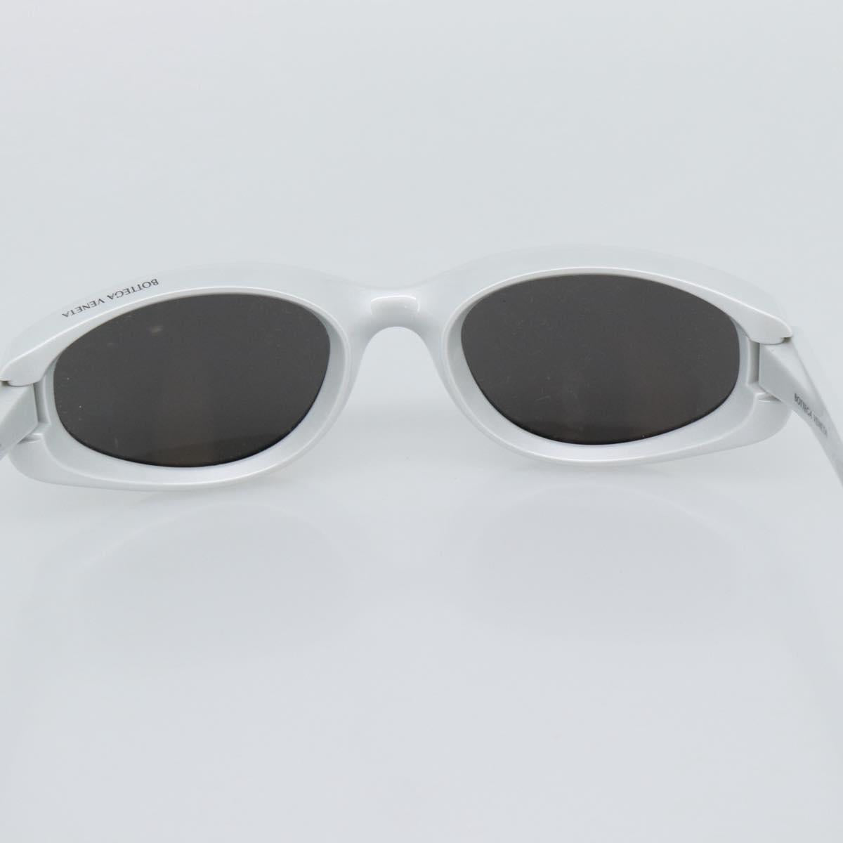 BOTTEGAVENETA Sunglasses Plastic Silver Auth BA14137M