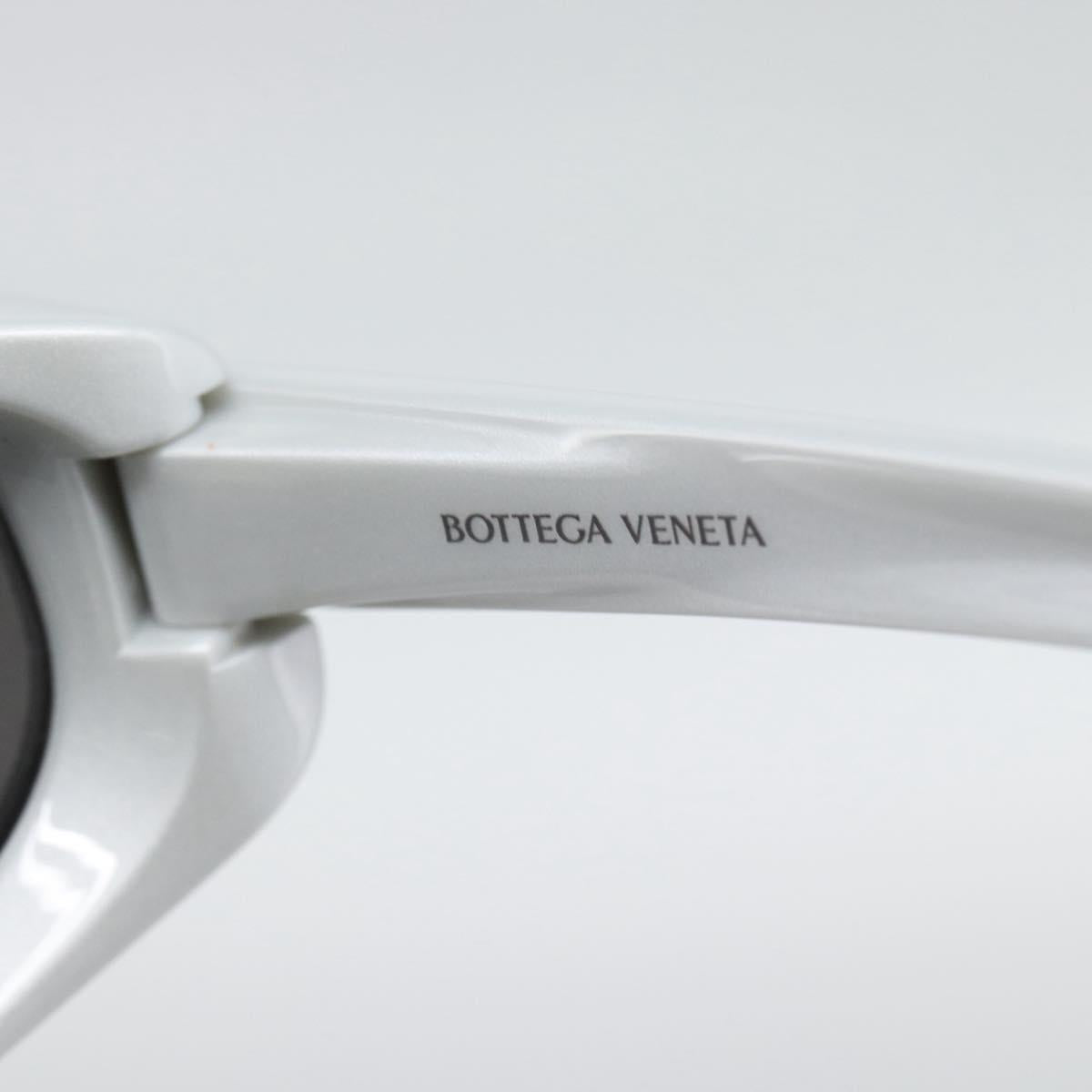 BOTTEGAVENETA Sunglasses Plastic Silver Auth BA14137M