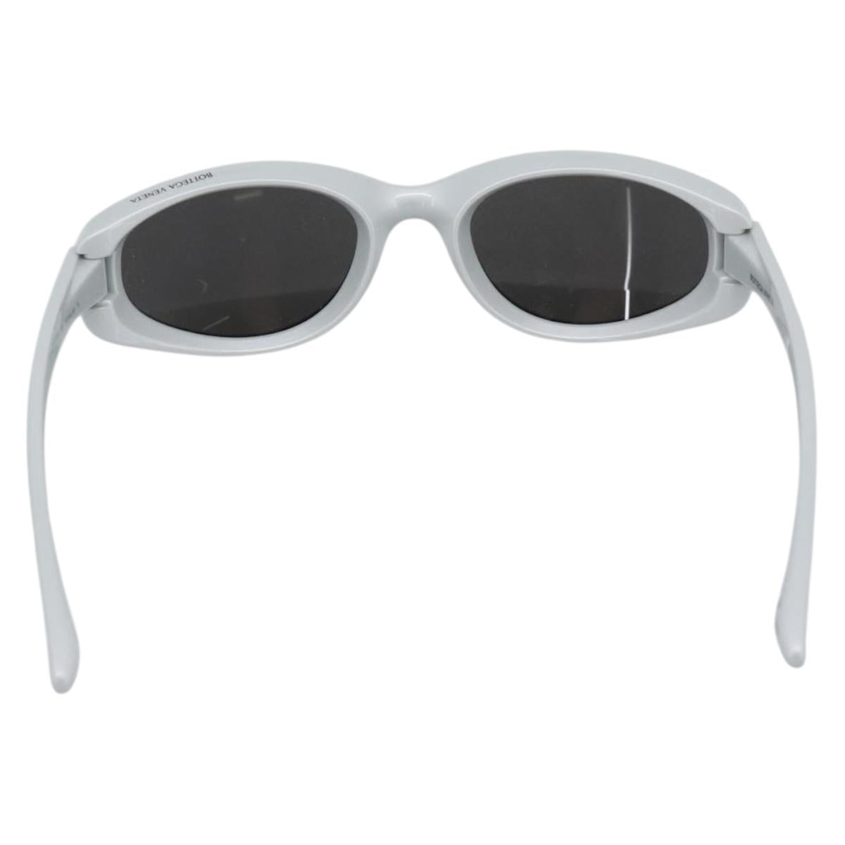 BOTTEGAVENETA Sunglasses Plastic Silver Auth BA14137M