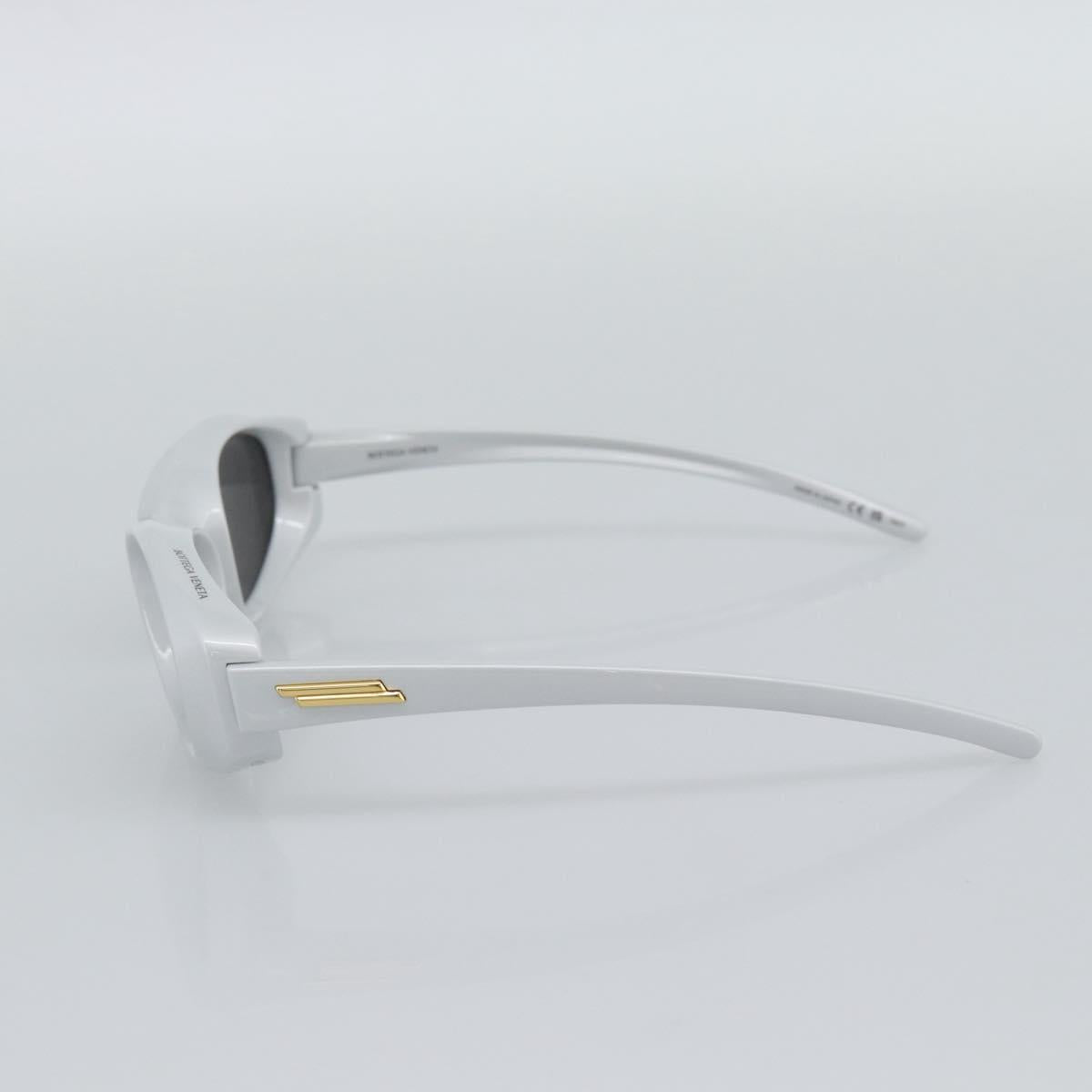 BOTTEGAVENETA Sunglasses Plastic Silver Auth BA14137M