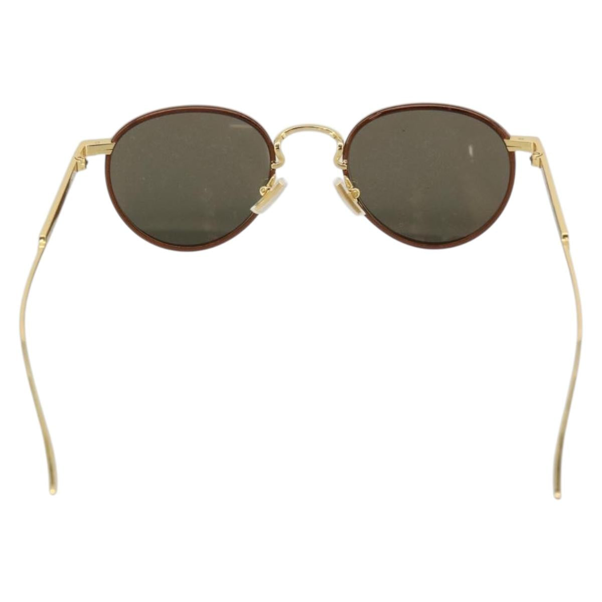 BOTTEGAVENETA Sunglasses Metal Gold Tone Auth BA14138M