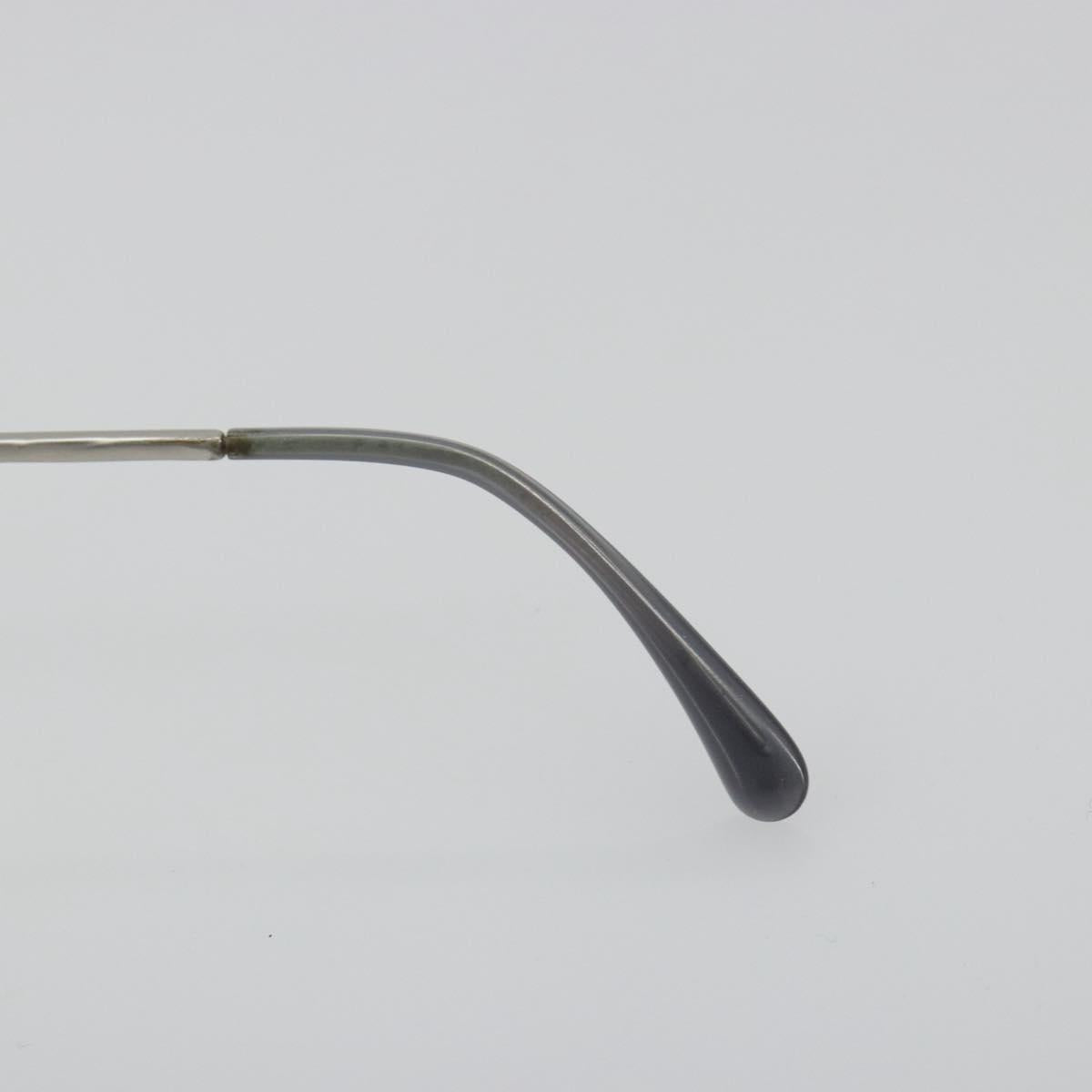 CHANEL Sunglasses Plastic Purple Silver CC Auth BA14139