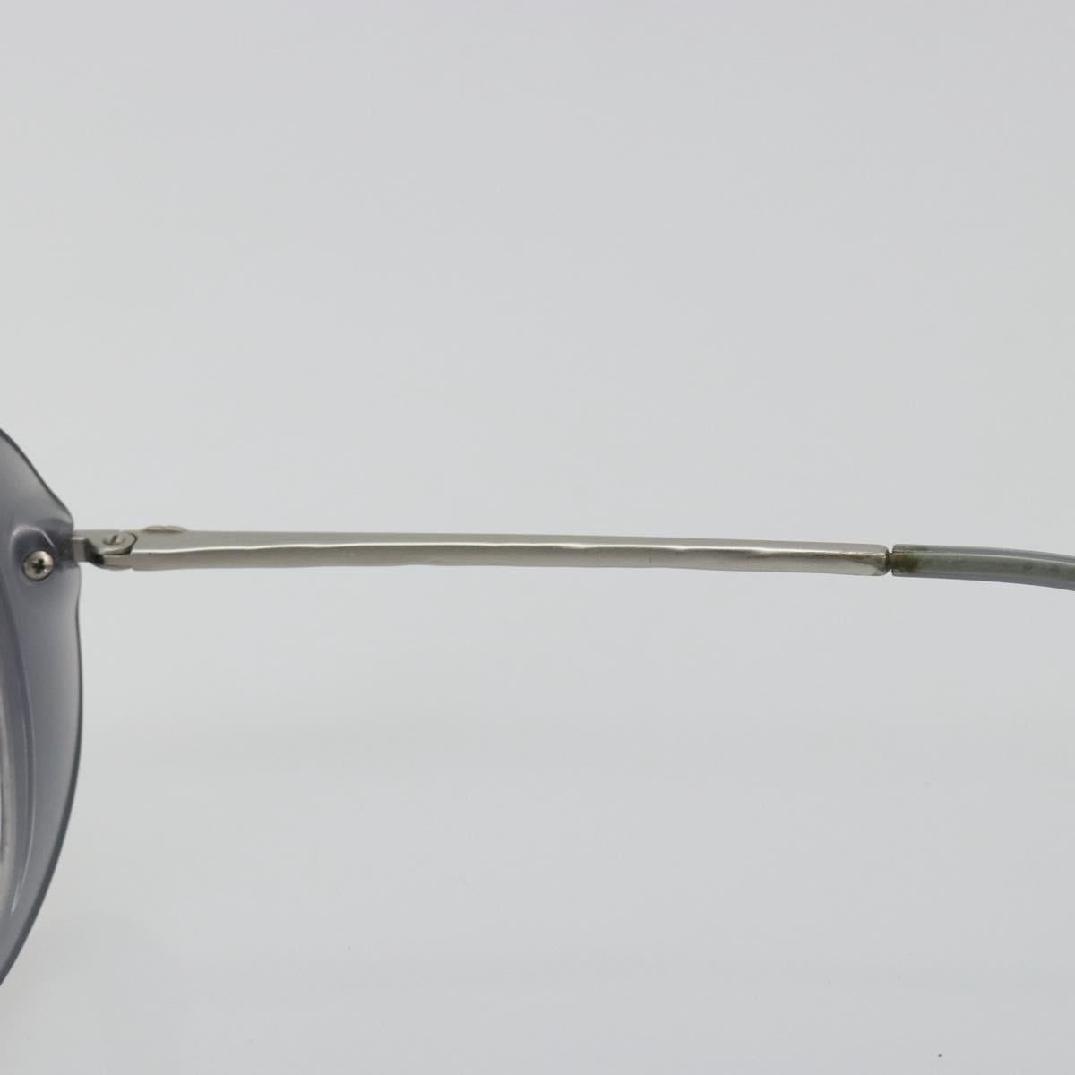 CHANEL Sunglasses Plastic Purple Silver CC Auth BA14139