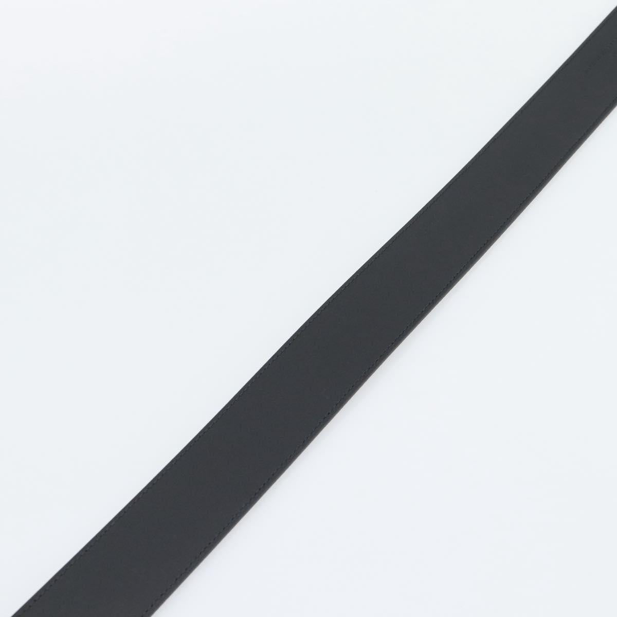 GUCCI GG Supreme Interlocking G Belt PVC 53.1"" Black 703147 Auth BA14141V