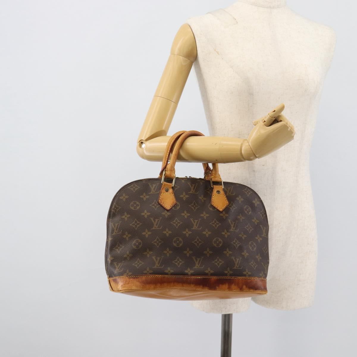 LOUIS VUITTON Monogram Alma PM Hand Bag M53151 LV Auth BA14144