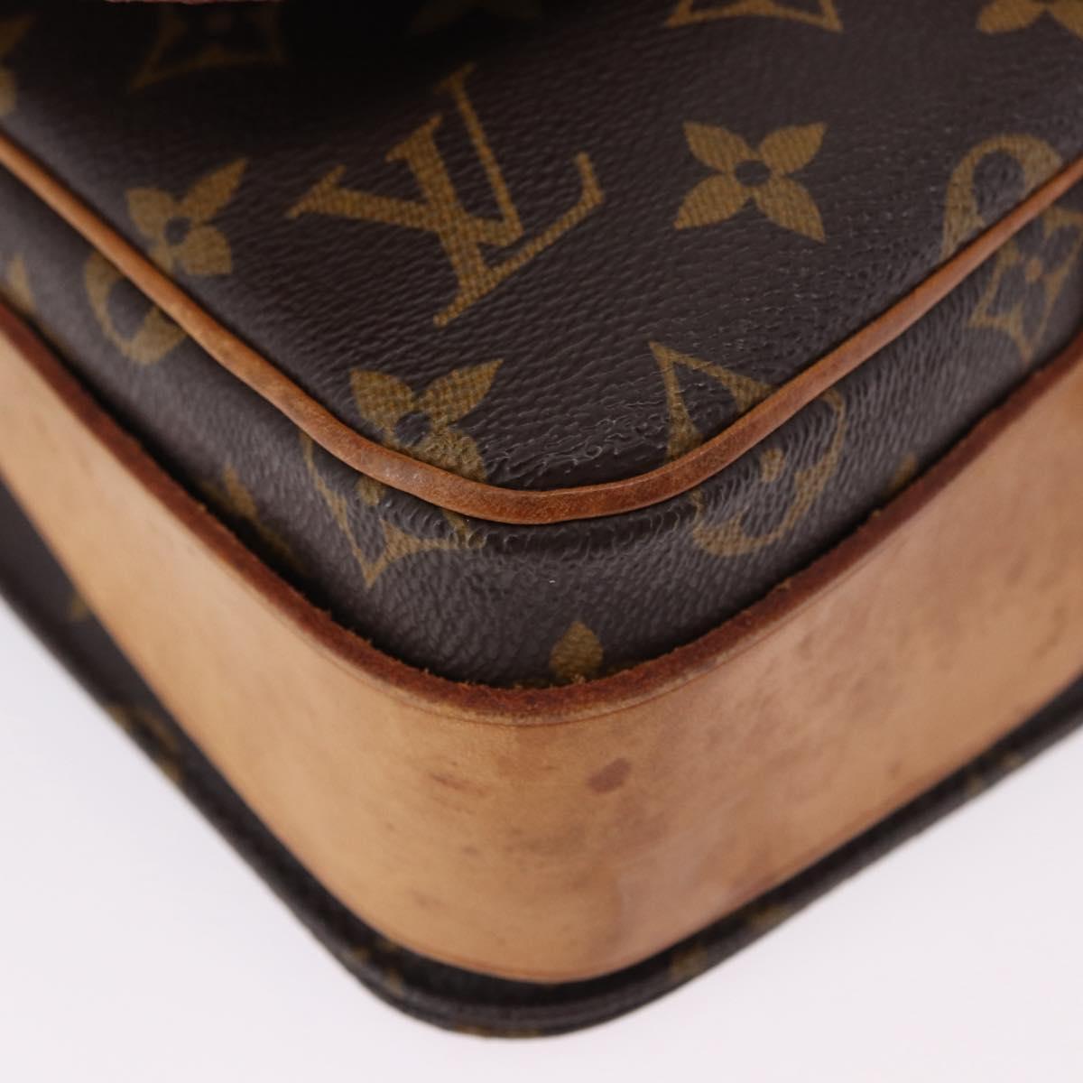 LOUIS VUITTON Monogram Cartouchiere MM Shoulder Bag M51253 LV Auth BA14145A