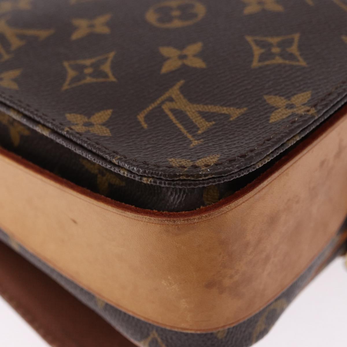 LOUIS VUITTON Monogram Cartouchiere MM Shoulder Bag M51253 LV Auth BA14145A