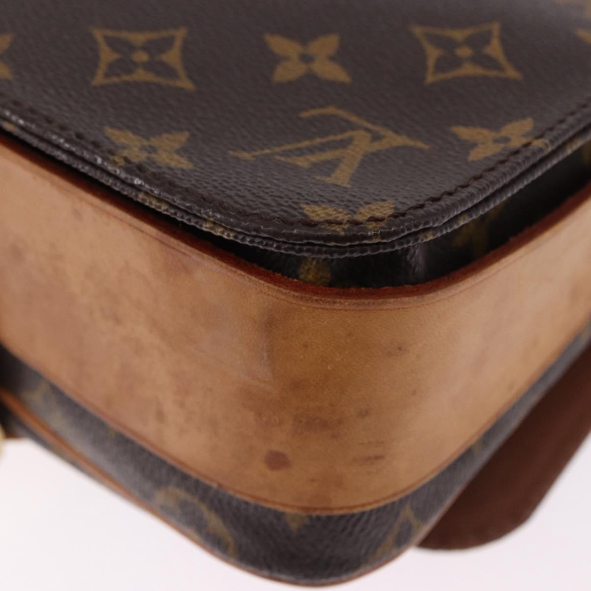 LOUIS VUITTON Monogram Cartouchiere MM Shoulder Bag M51253 LV Auth BA14145A