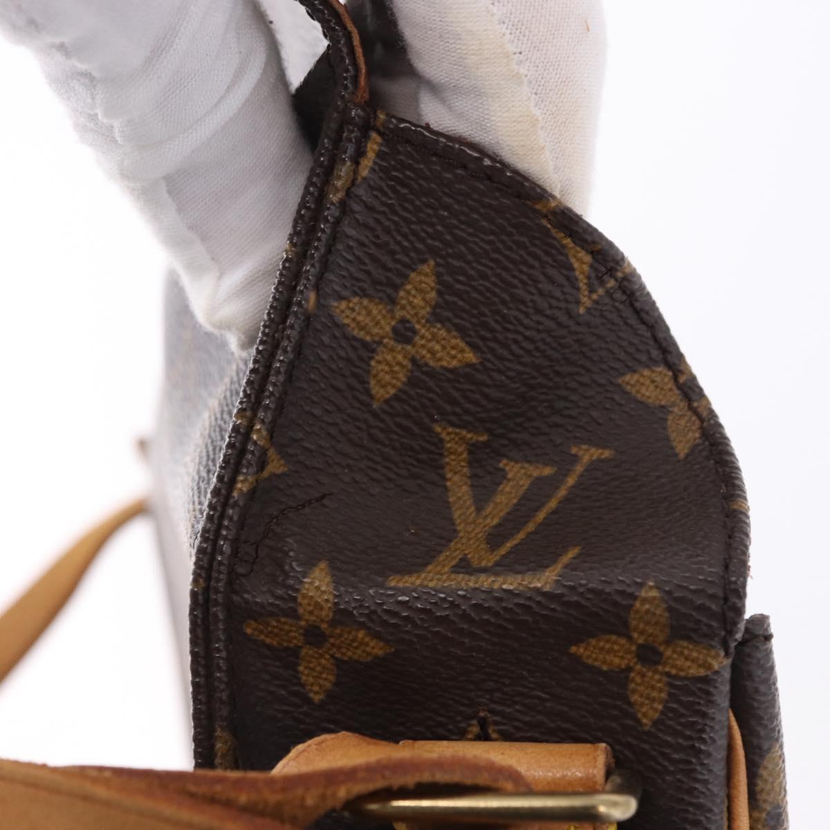LOUIS VUITTON Monogram Cartouchiere MM Shoulder Bag M51253 LV Auth BA14145A