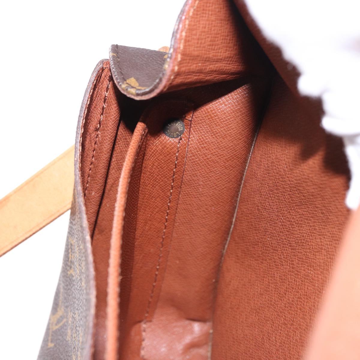 LOUIS VUITTON Monogram Cartouchiere MM Shoulder Bag M51253 LV Auth BA14145A