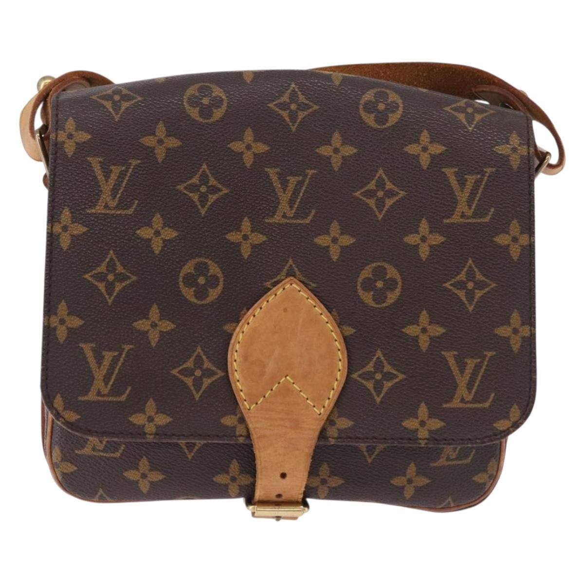 LOUIS VUITTON Monogram Cartouchiere MM Shoulder Bag M51253 LV Auth BA14145A