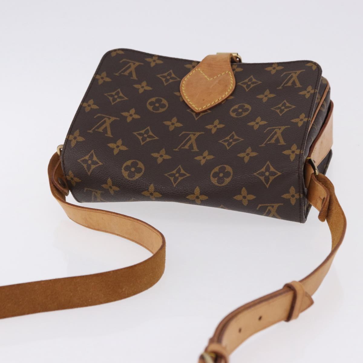 LOUIS VUITTON Monogram Cartouchiere MM Shoulder Bag M51253 LV Auth BA14145A