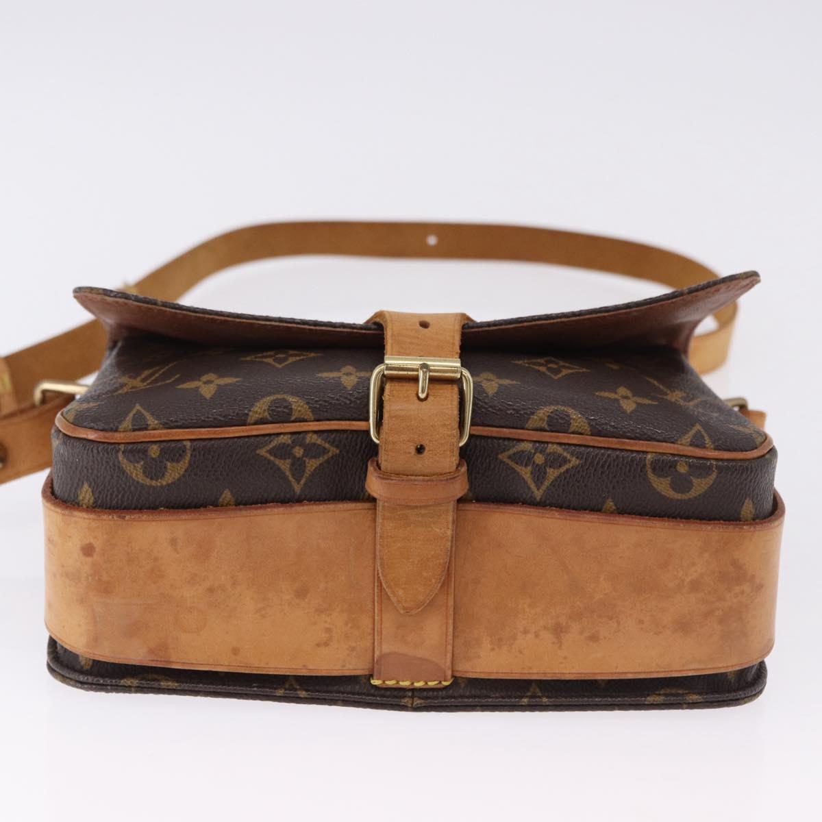 LOUIS VUITTON Monogram Cartouchiere MM Shoulder Bag M51253 LV Auth BA14145A