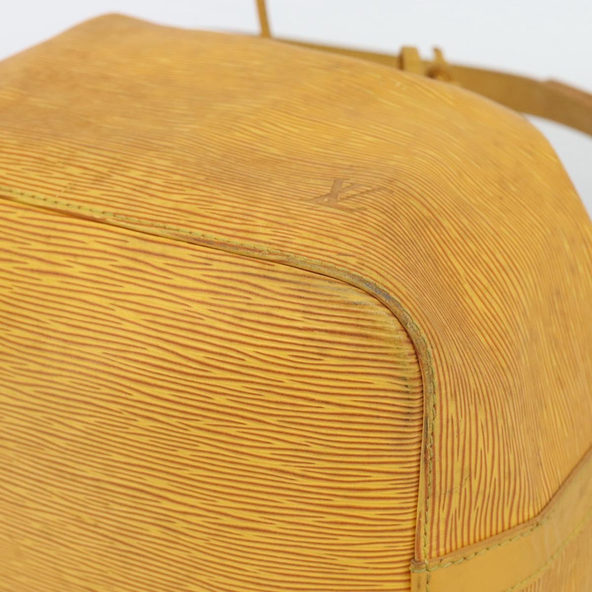 LOUIS VUITTON Epi Petit Noe Shoulder Bag Tassili Yellow M44109 LV Auth BA14160