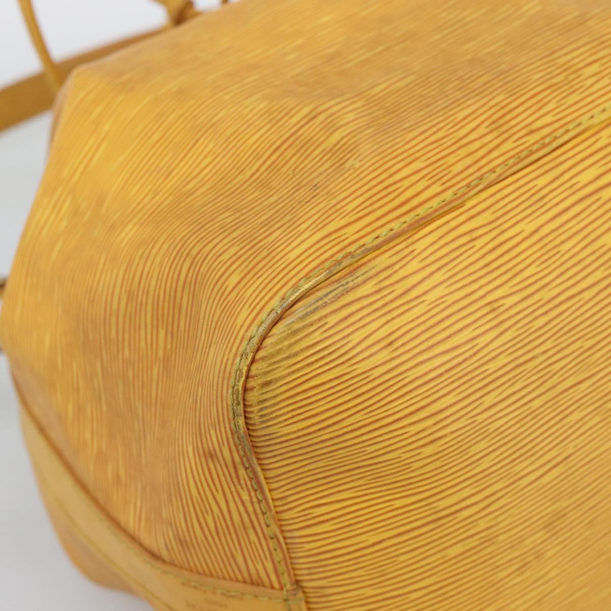 LOUIS VUITTON Epi Petit Noe Shoulder Bag Tassili Yellow M44109 LV Auth BA14160
