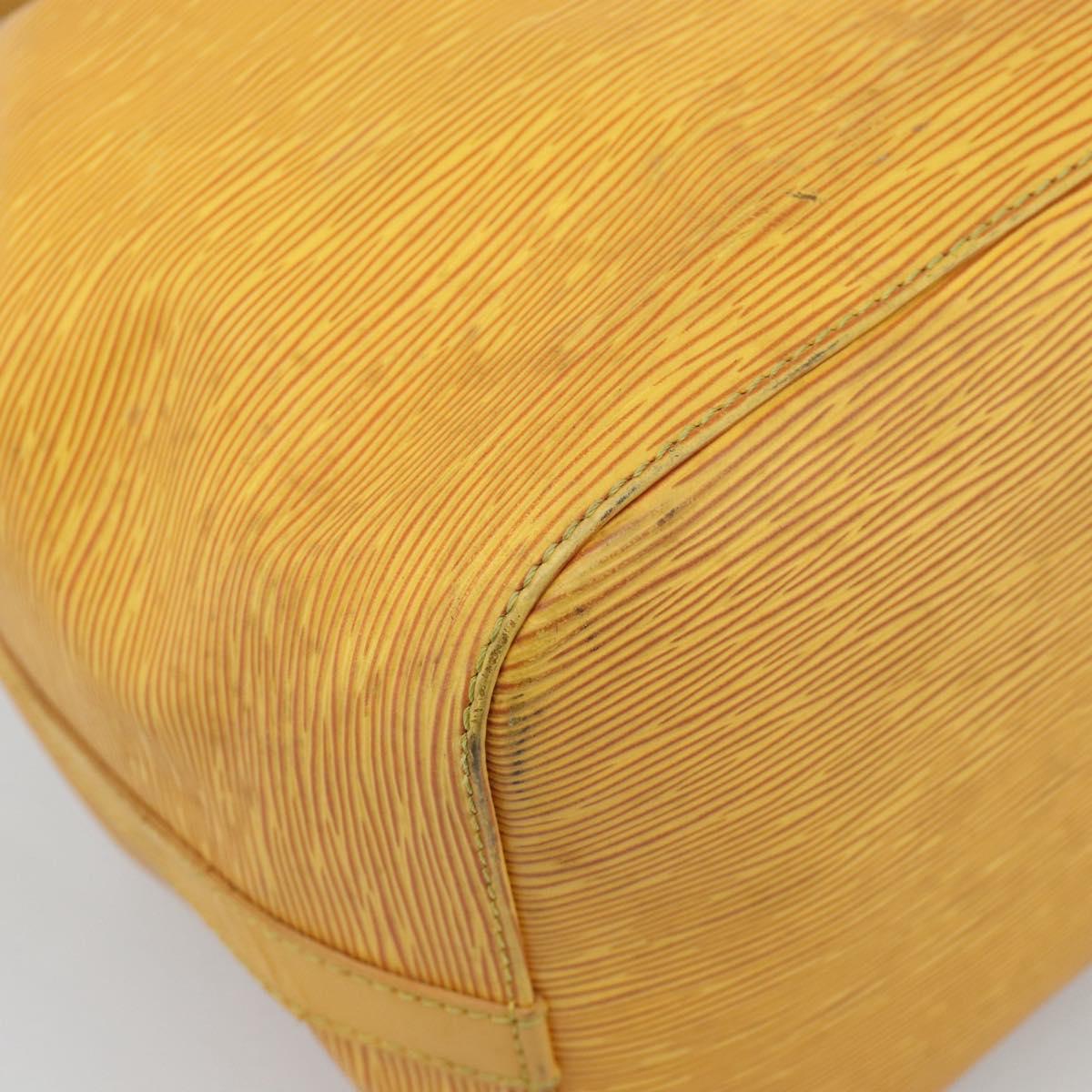 LOUIS VUITTON Epi Petit Noe Shoulder Bag Tassili Yellow M44109 LV Auth BA14160