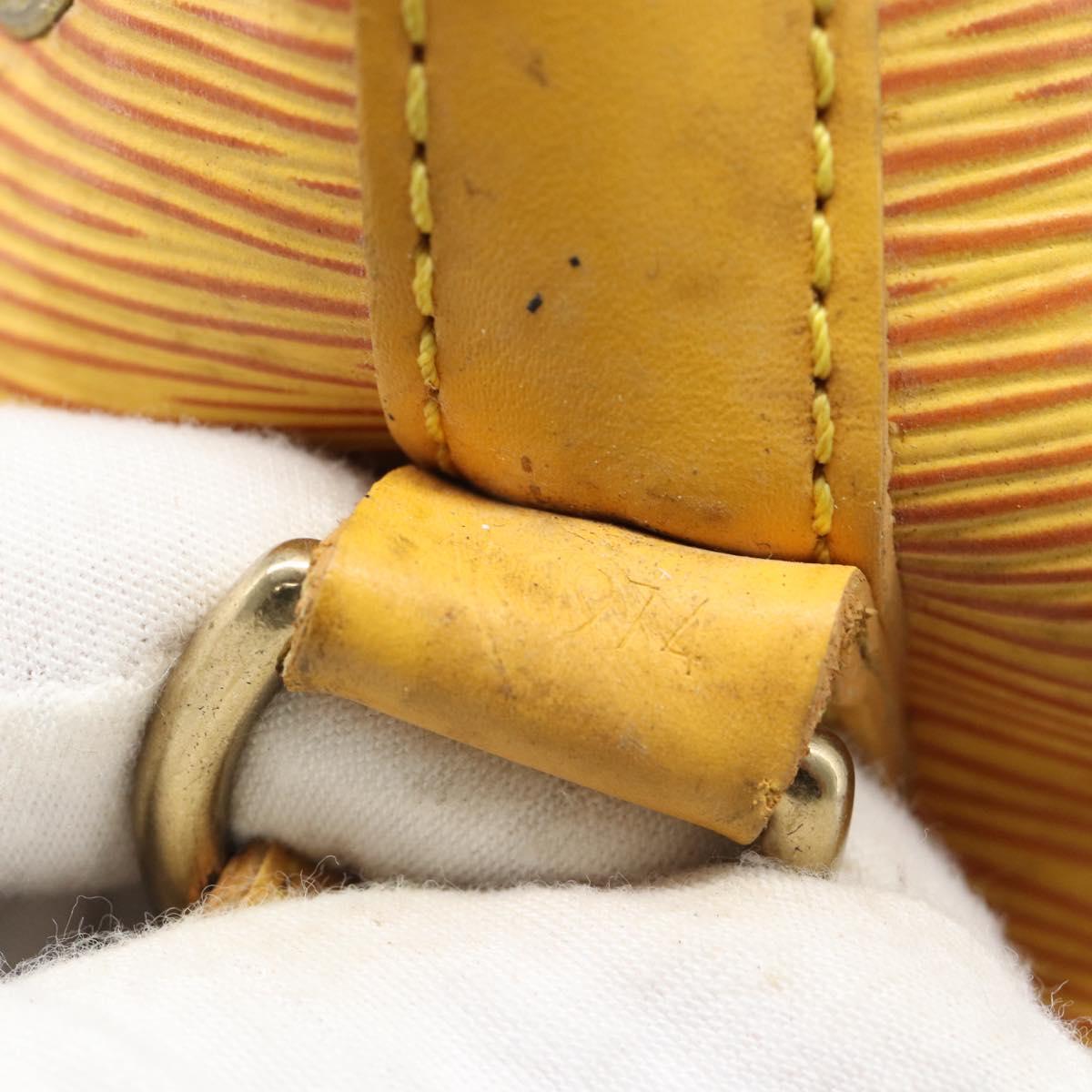 LOUIS VUITTON Epi Petit Noe Shoulder Bag Tassili Yellow M44109 LV Auth BA14160