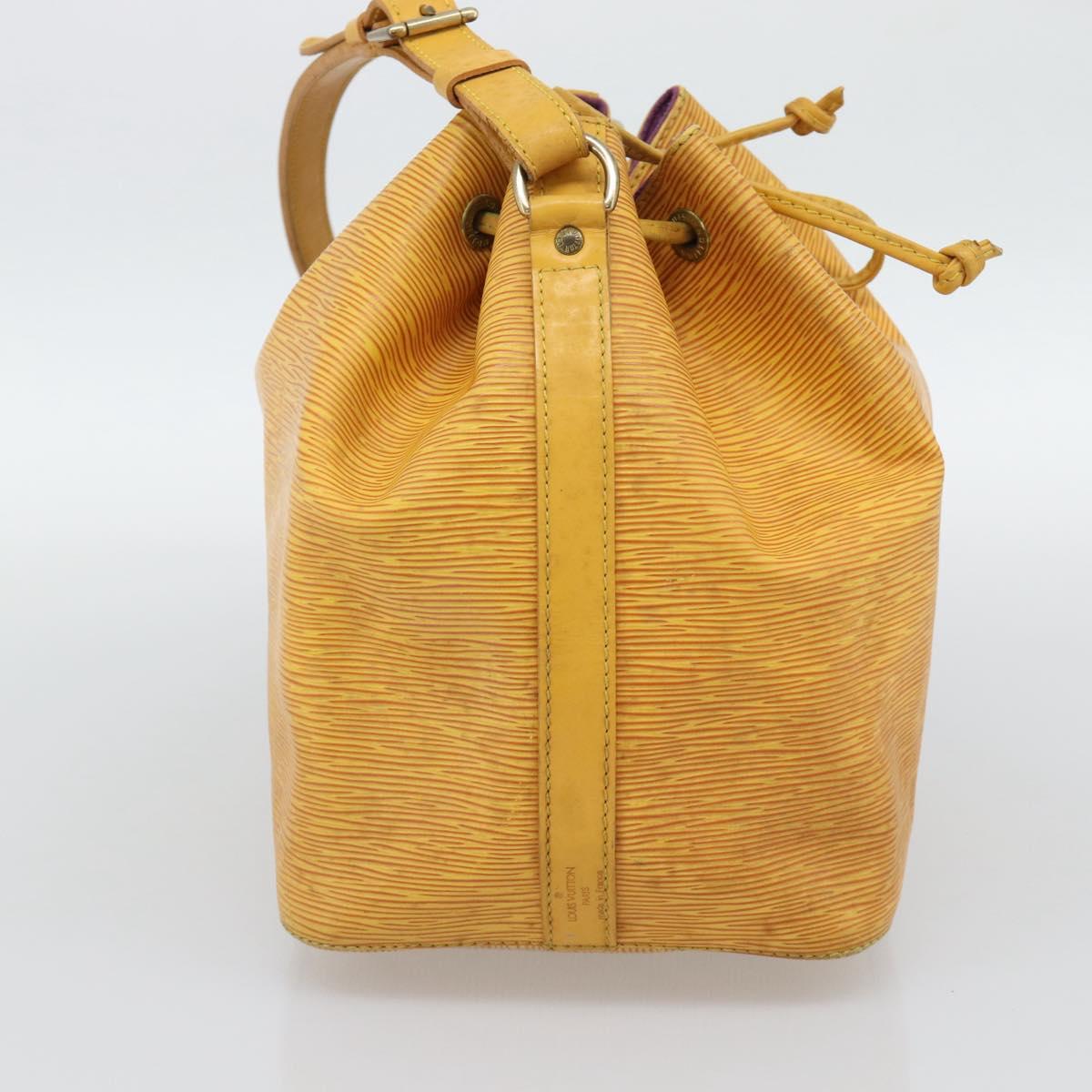 LOUIS VUITTON Epi Petit Noe Shoulder Bag Tassili Yellow M44109 LV Auth BA14160