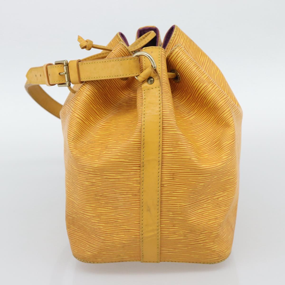 LOUIS VUITTON Epi Petit Noe Shoulder Bag Tassili Yellow M44109 LV Auth BA14160