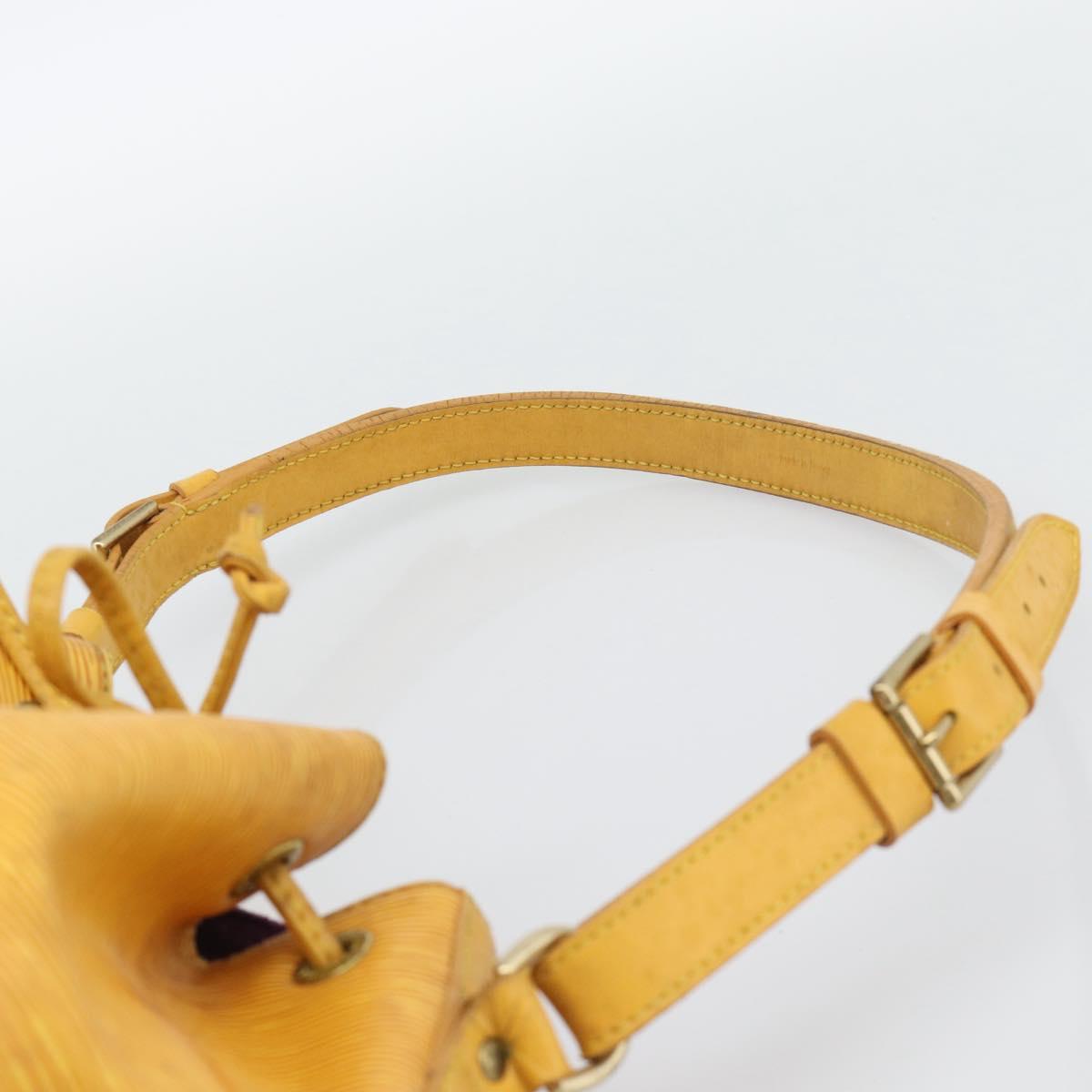 LOUIS VUITTON Epi Petit Noe Shoulder Bag Tassili Yellow M44109 LV Auth BA14160