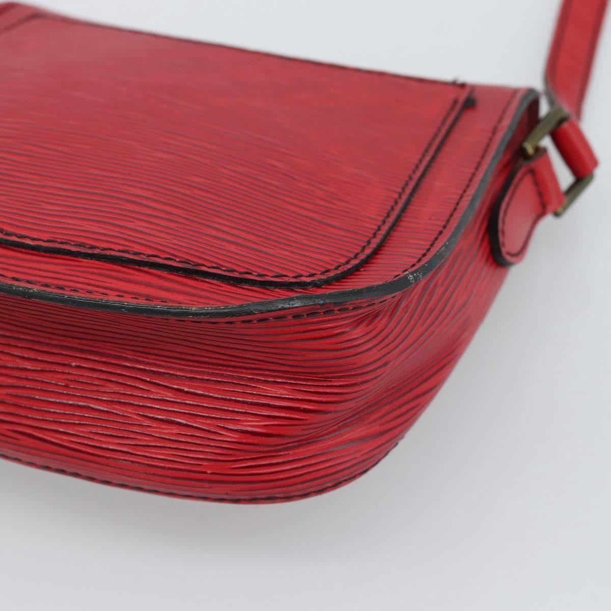 LOUIS VUITTON Epi Saint Cloud PM Shoulder Bag Red M52217 LV Auth BA14161