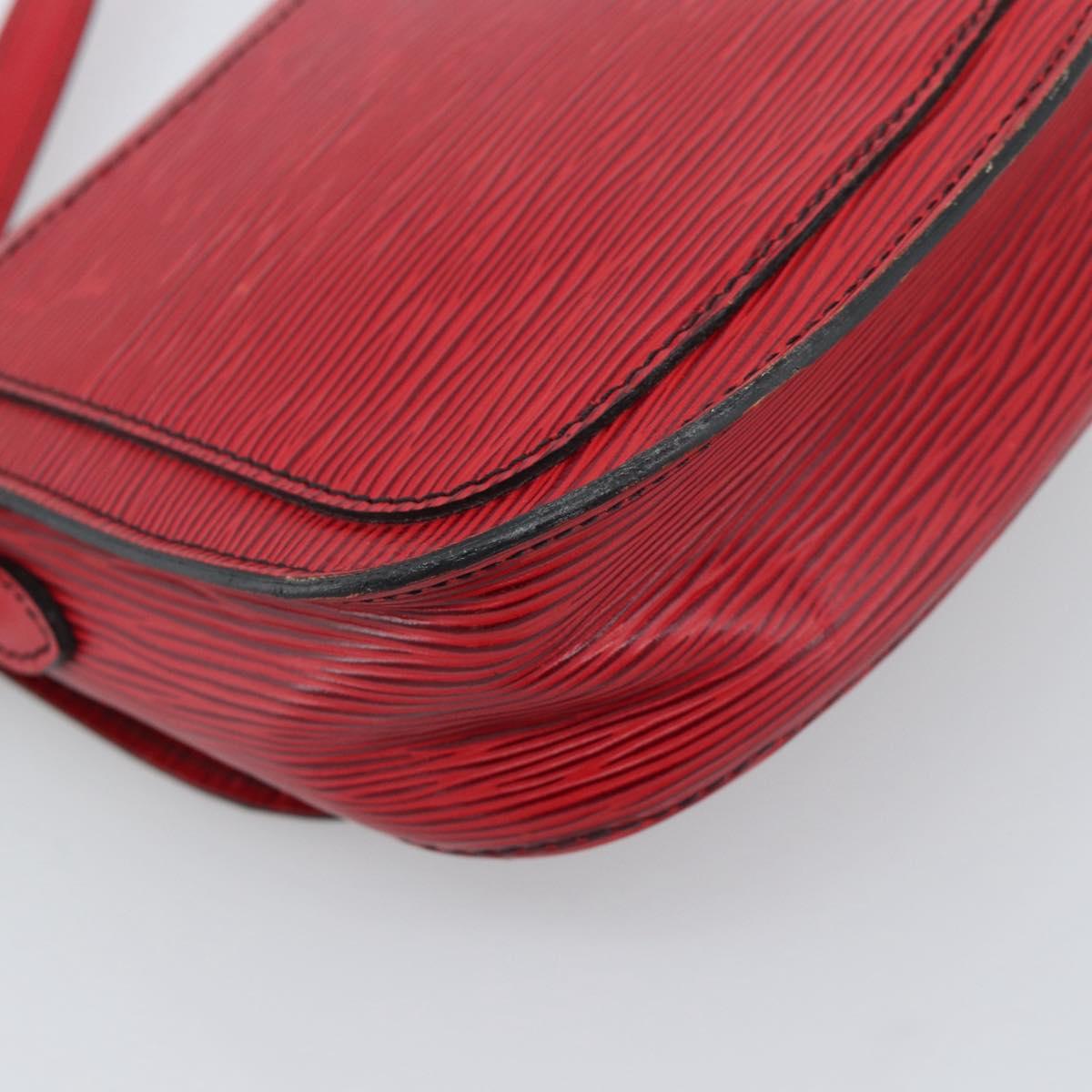 LOUIS VUITTON Epi Saint Cloud PM Shoulder Bag Red M52217 LV Auth BA14161