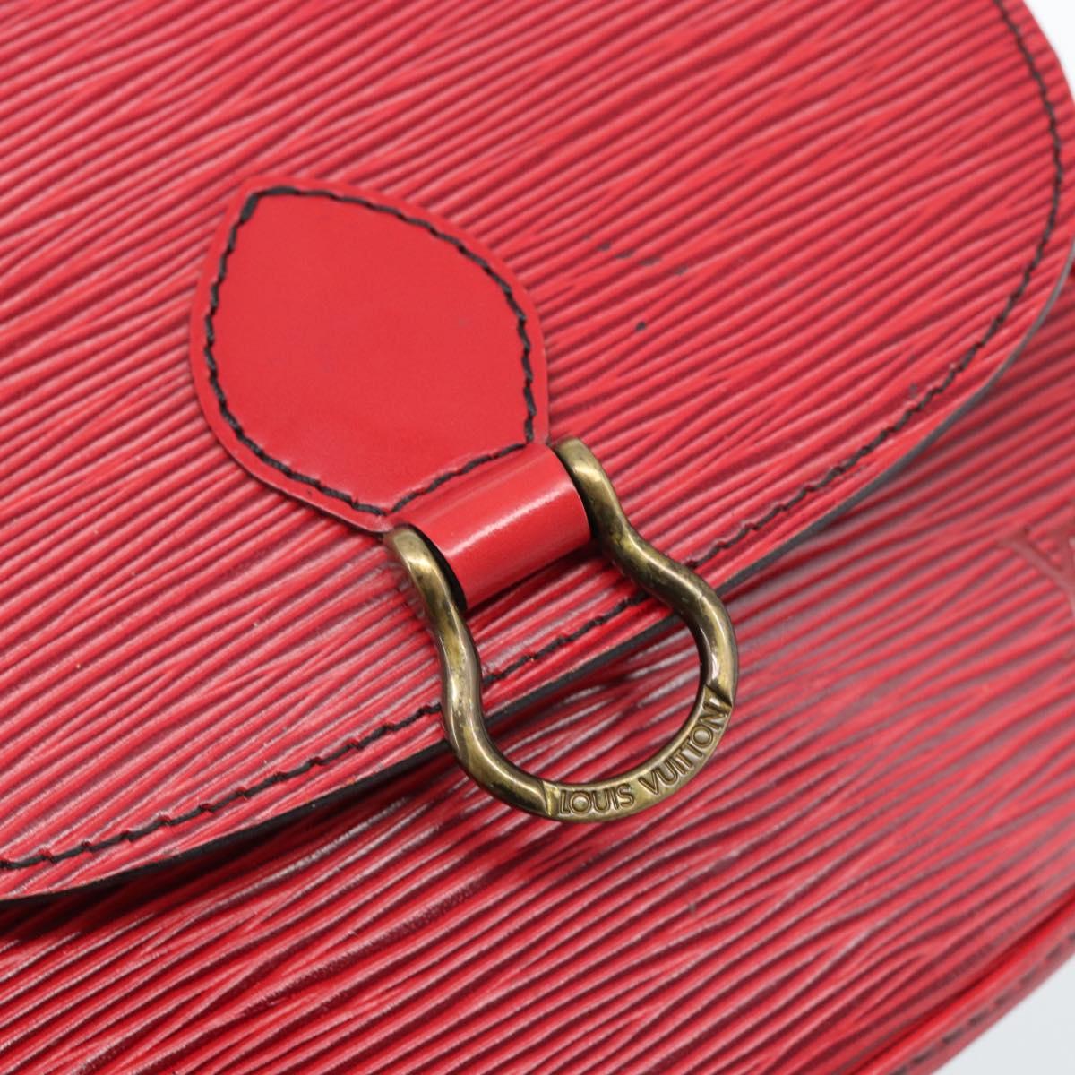 LOUIS VUITTON Epi Saint Cloud PM Shoulder Bag Red M52217 LV Auth BA14161