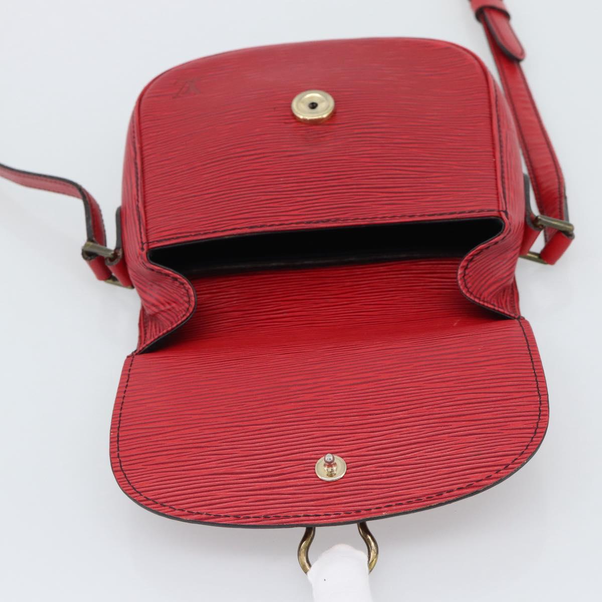 LOUIS VUITTON Epi Saint Cloud PM Shoulder Bag Red M52217 LV Auth BA14161