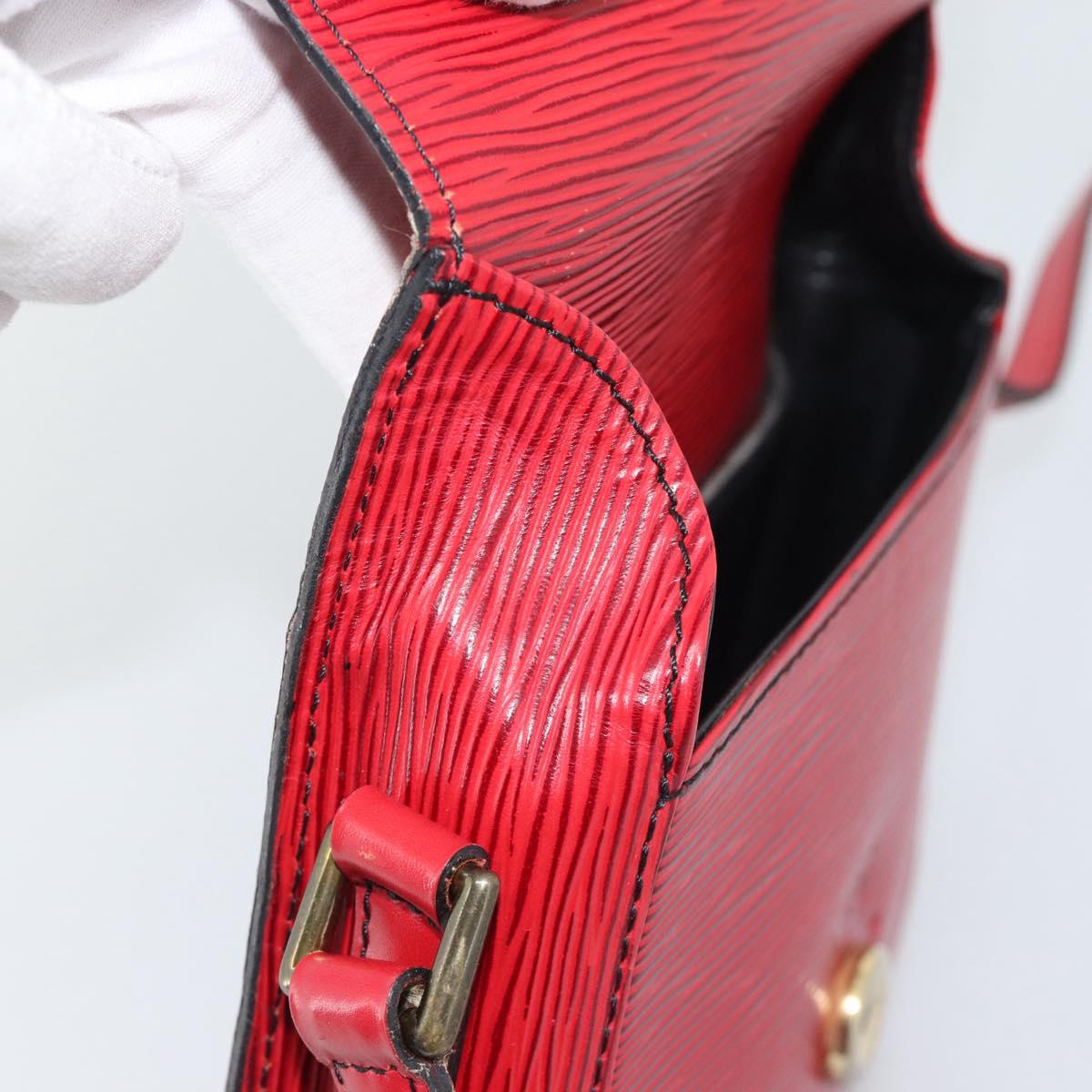 LOUIS VUITTON Epi Saint Cloud PM Shoulder Bag Red M52217 LV Auth BA14161