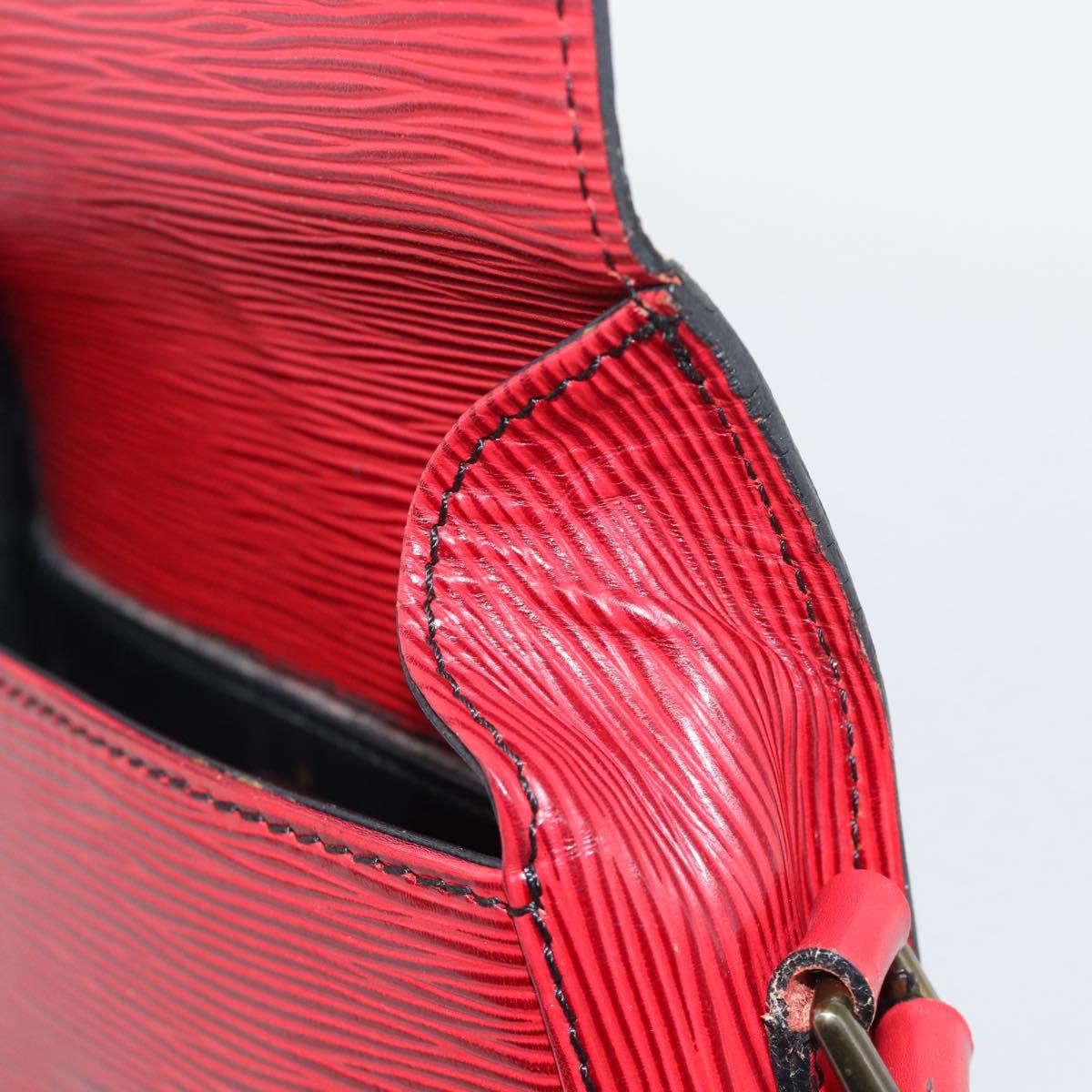 LOUIS VUITTON Epi Saint Cloud PM Shoulder Bag Red M52217 LV Auth BA14161