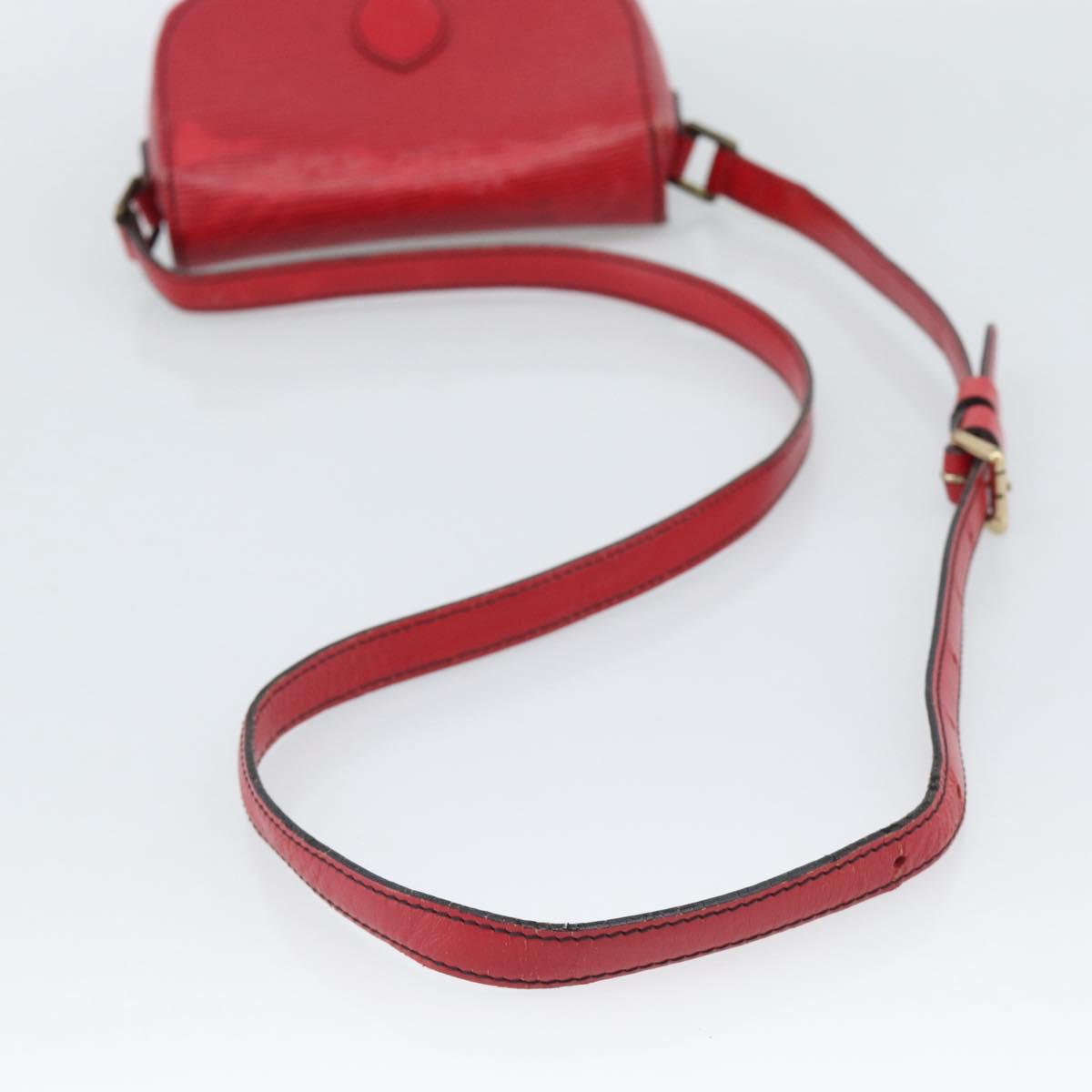 LOUIS VUITTON Epi Saint Cloud PM Shoulder Bag Red M52217 LV Auth BA14161