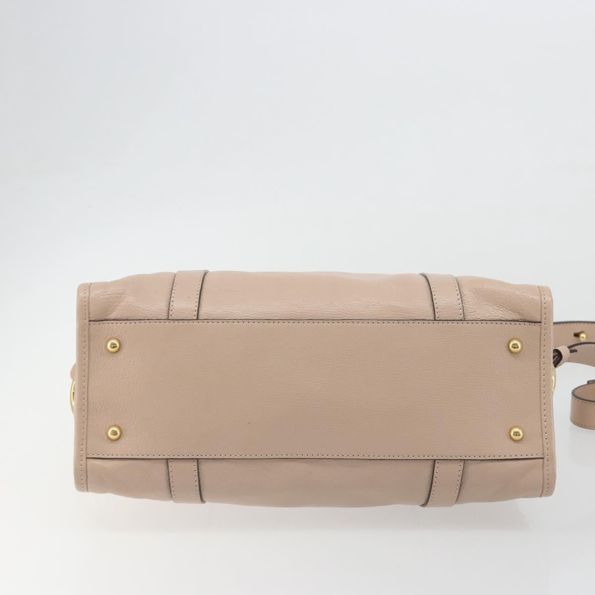 Marc Jacobs Shoulder Bag Leather 2way Pink Gold Auth BA14169A