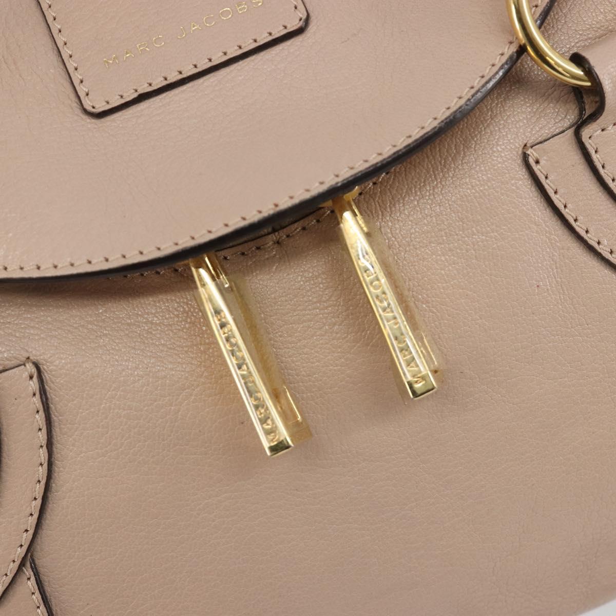 Marc Jacobs Shoulder Bag Leather 2way Pink Gold Auth BA14169A
