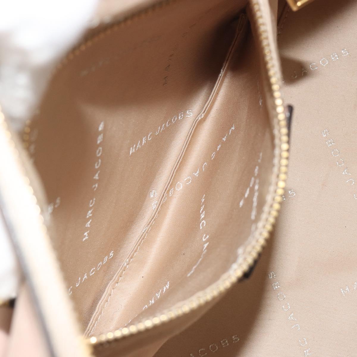 Marc Jacobs Shoulder Bag Leather 2way Pink Gold Auth BA14169A