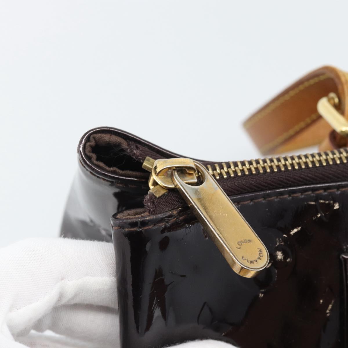 LOUIS VUITTON Monogram Vernis Rosewood Avenue Bag Amarante M93510 Auth BA14170