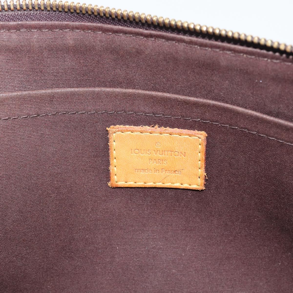 LOUIS VUITTON Monogram Vernis Rosewood Avenue Bag Amarante M93510 Auth BA14170
