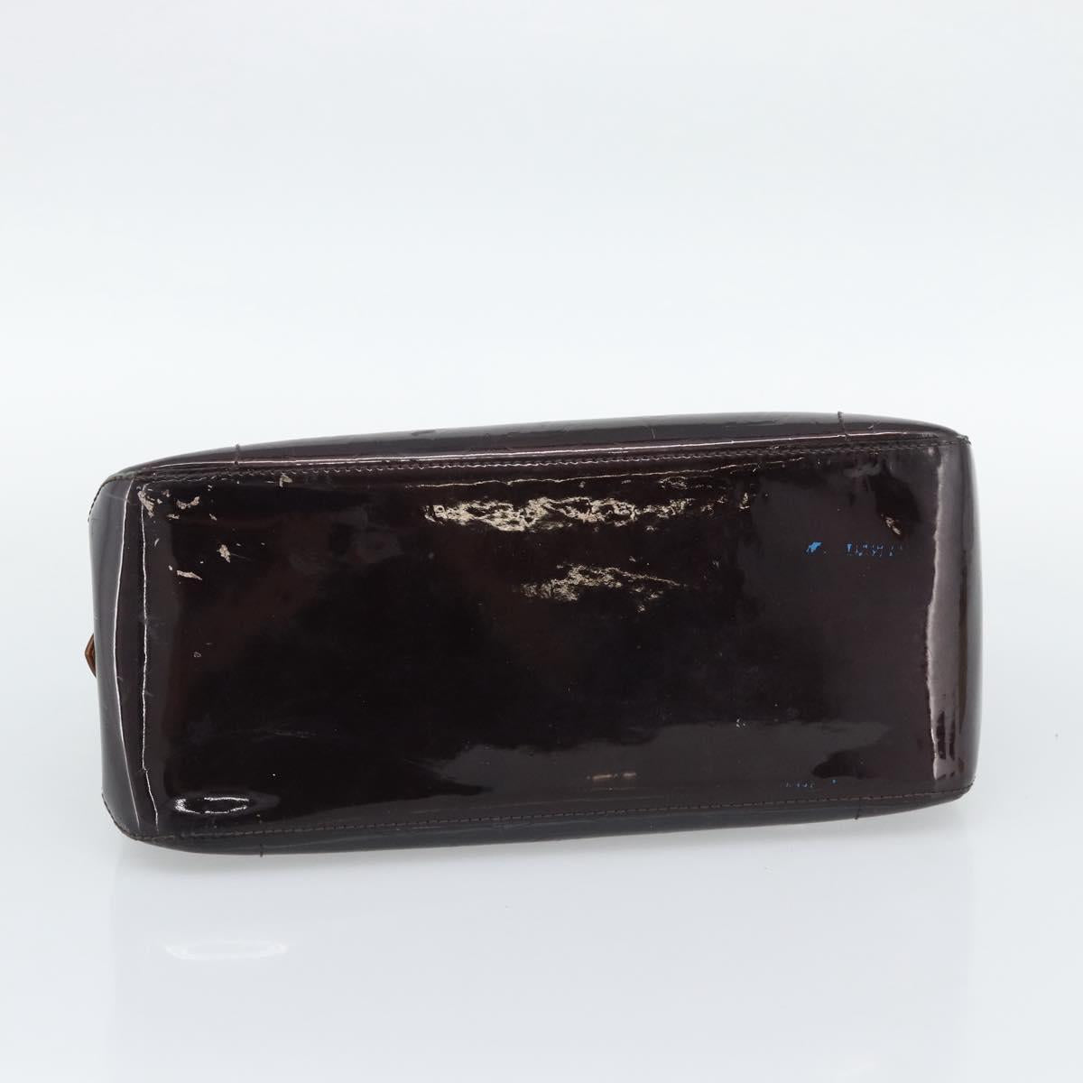LOUIS VUITTON Monogram Vernis Rosewood Avenue Bag Amarante M93510 Auth BA14170