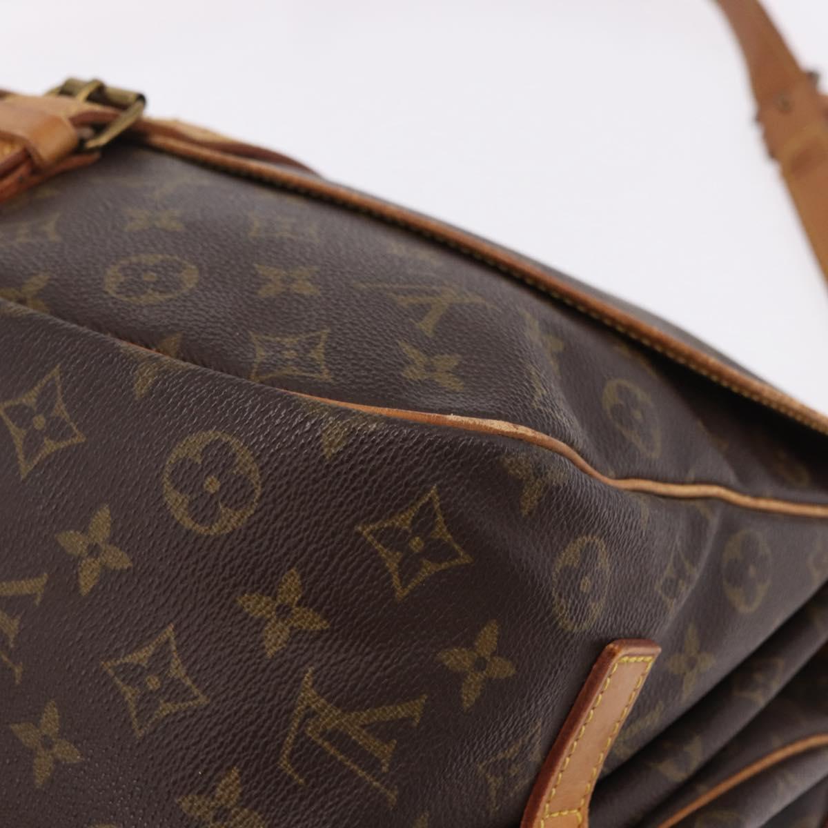 LOUIS VUITTON Monogram Saumur 35 Shoulder Bag M42254 LV Auth BA14173