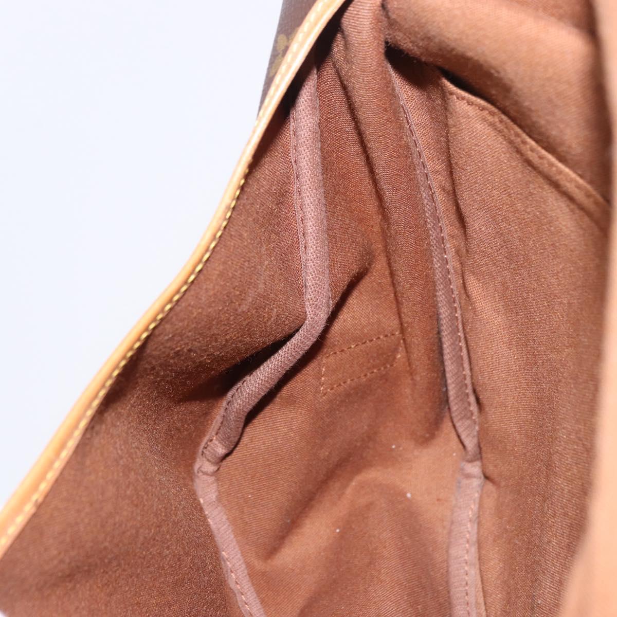 LOUIS VUITTON Monogram Saumur 35 Shoulder Bag M42254 LV Auth BA14173