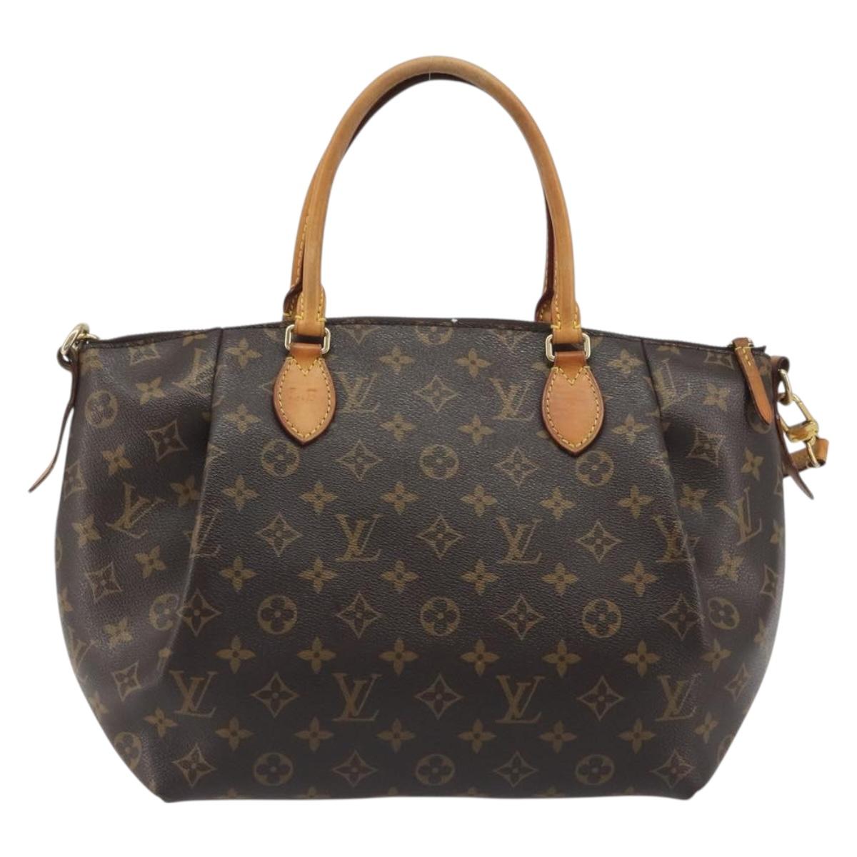 LOUIS VUITTON Monogram Turen MM Hand Bag 2way M48814 LV Auth BA14174