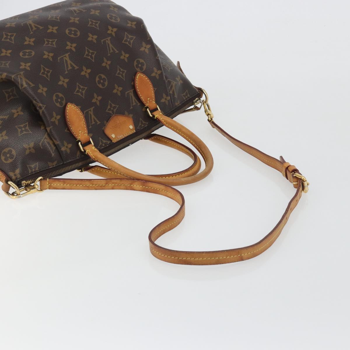 LOUIS VUITTON Monogram Turen MM Hand Bag 2way M48814 LV Auth BA14174