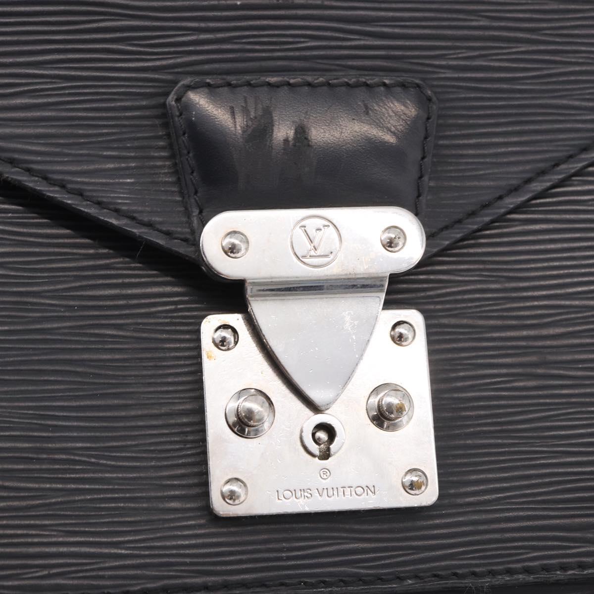 LOUIS VUITTON Epi Monceau 28 Hand Bag Black M52122 LV Auth BA14177