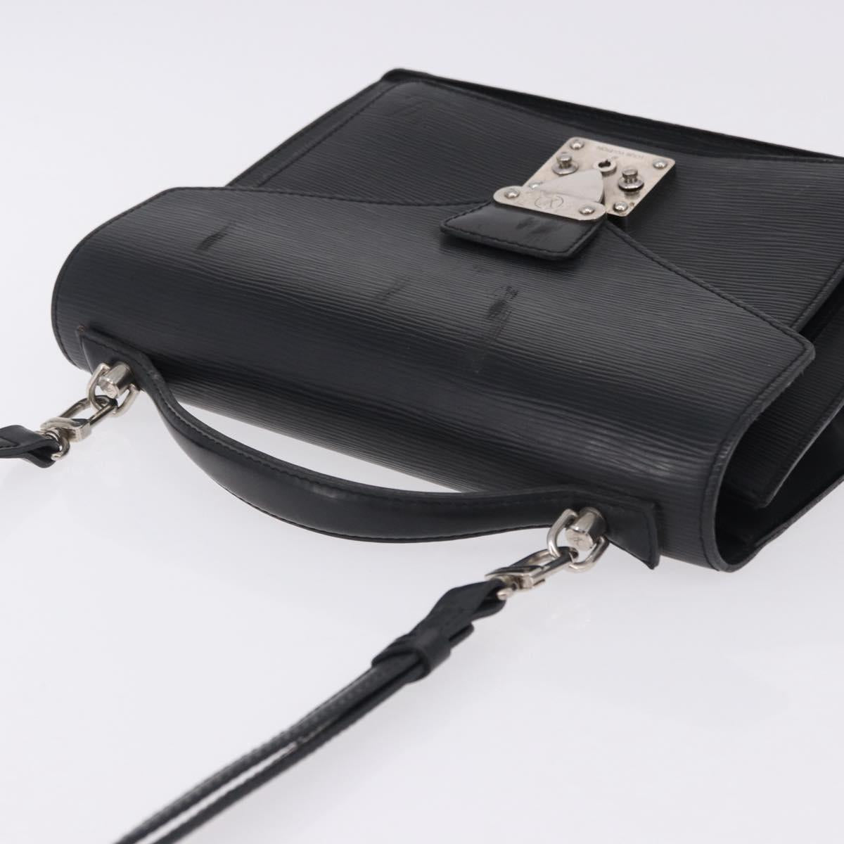 LOUIS VUITTON Epi Monceau 28 Hand Bag Black M52122 LV Auth BA14177