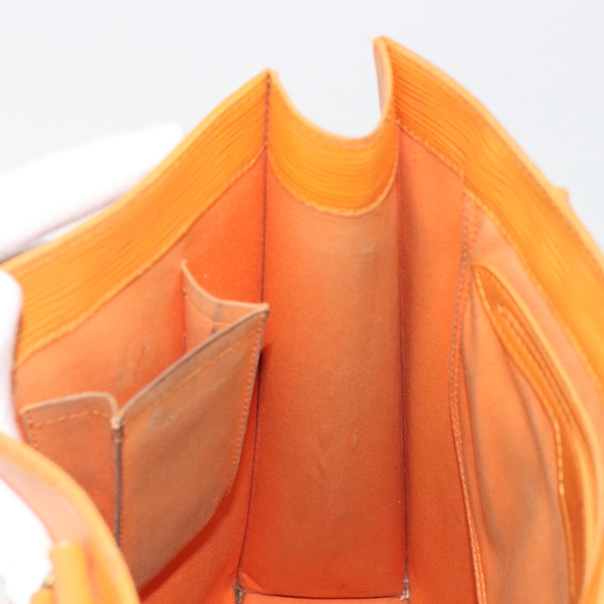 LOUIS VUITTON Epi Sac Plat PM Hand Bag Mandarin M5274H LV Auth BA14186